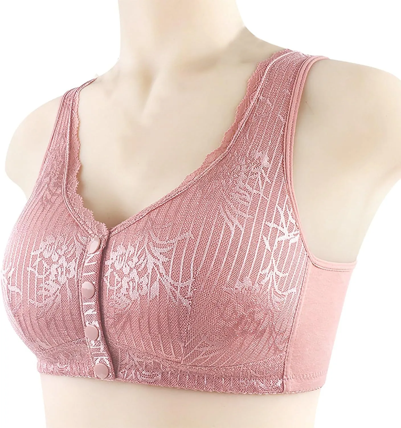 Daisy Bras for Women High Support Everyday Bra Comfortable Convenient Cotton Bras for Older Women Sports Bralette