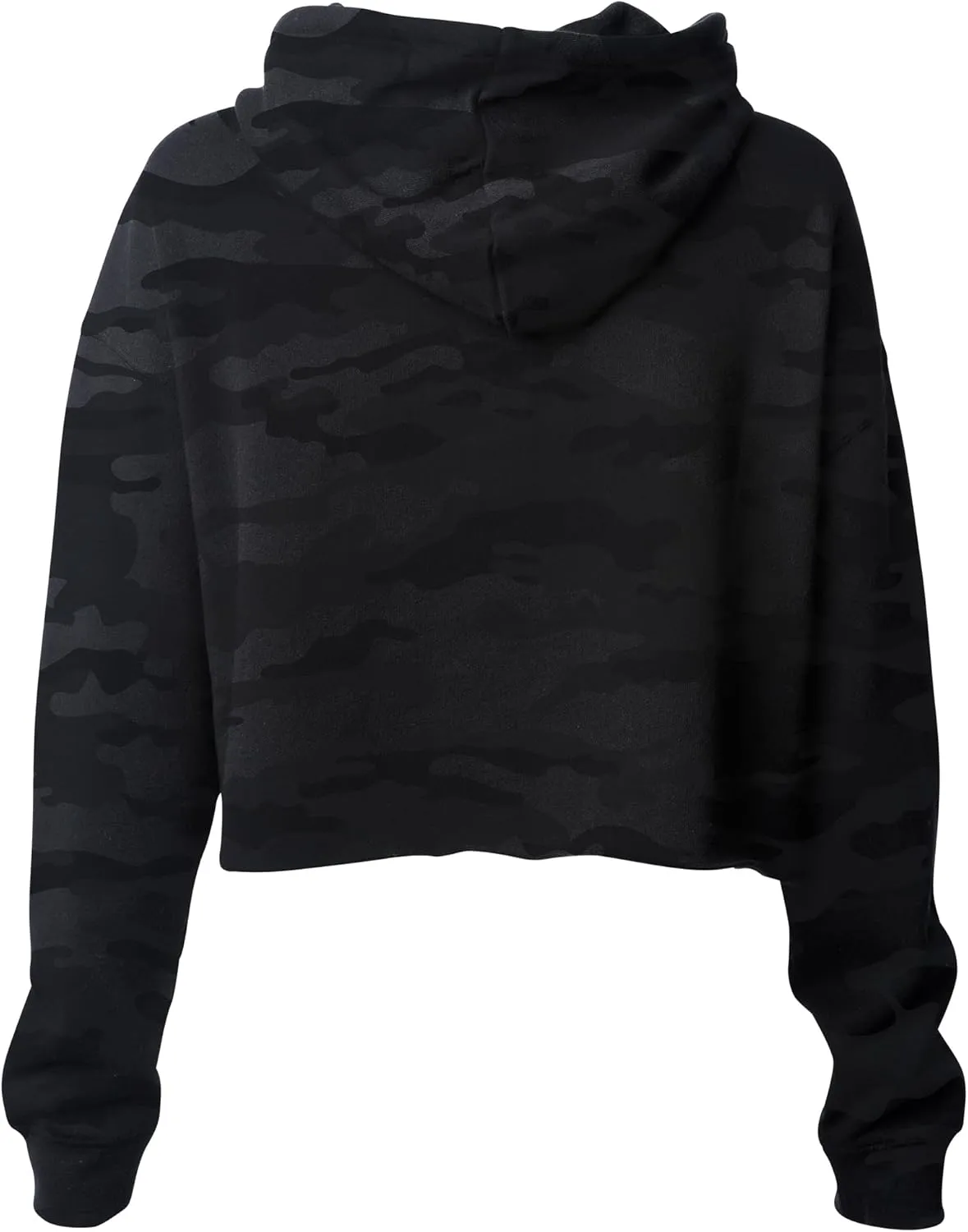 Global Blank Women's Crop Hoodie Long Sleeve Crop Top Sweatshirt with Hood for Women