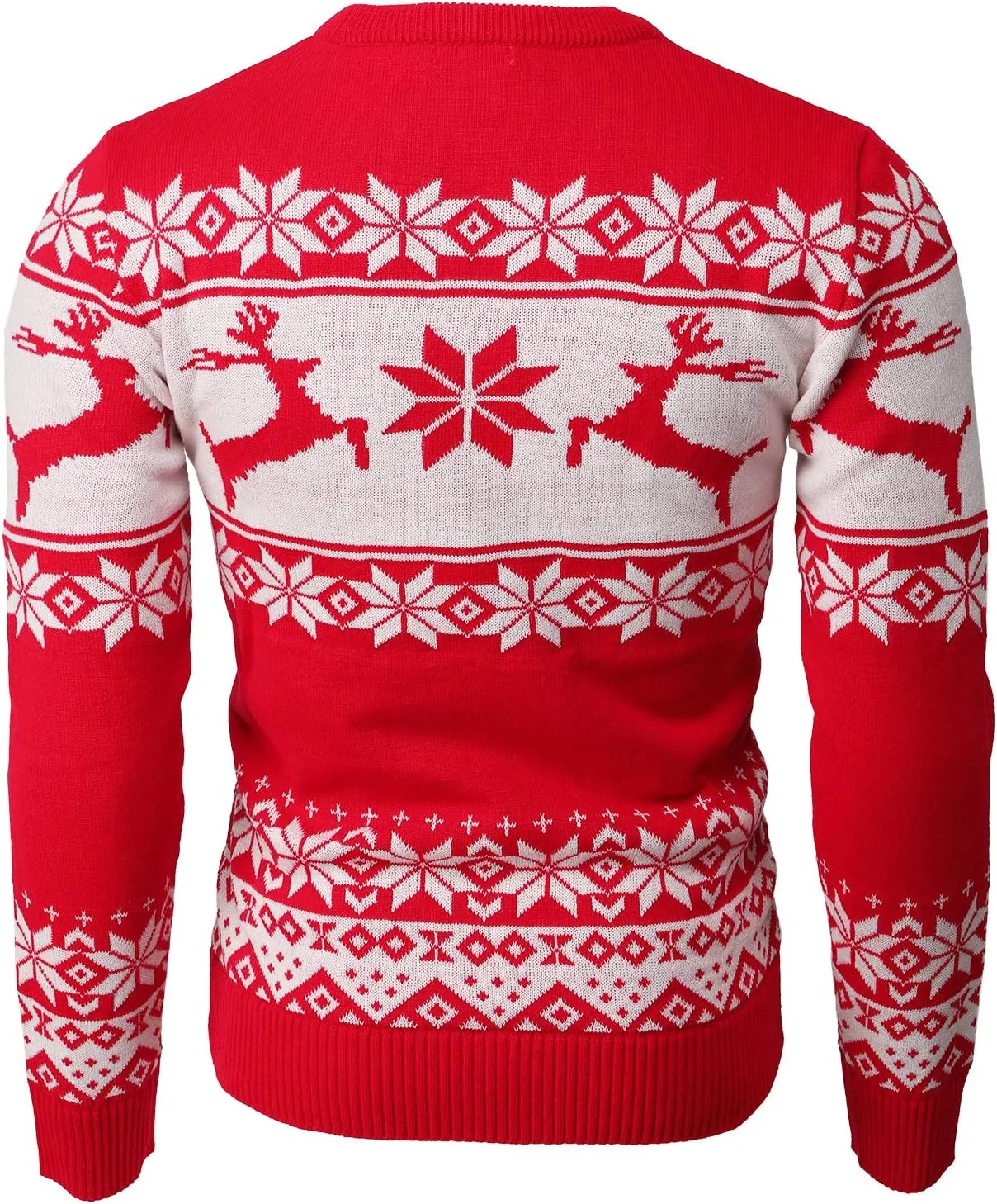 H2H Mens Casual Slim Fit Knitted Christmas Sweaters Holiday Party