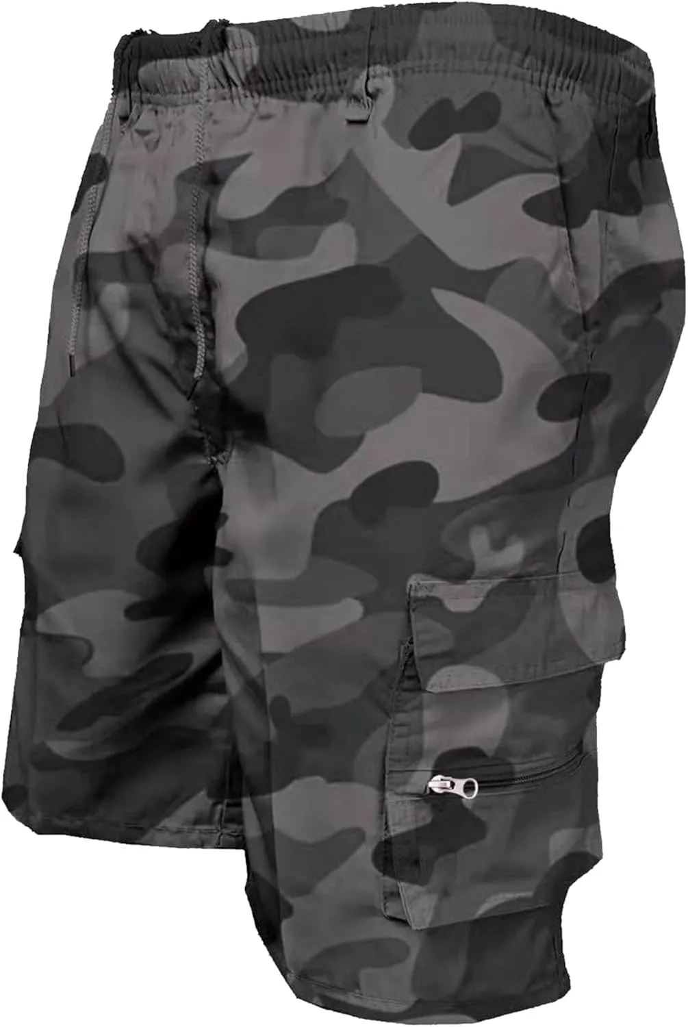Men's with Pockets Camping Golf Shorts Multi Pocket Casual Cargo Short Hiking Lightweight Travel Shorts
