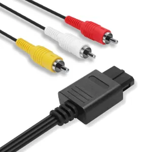 N64 AV Cable, Audio Video AV Cable Cord for Nintendo 64 N64, Gamecube GC,Super Nintendo SNES, 2.5M/8.2FT