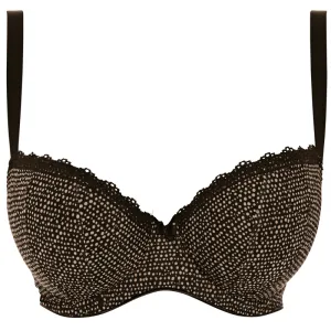 Summer Haze Black Padded Half Cup Bra - Freya