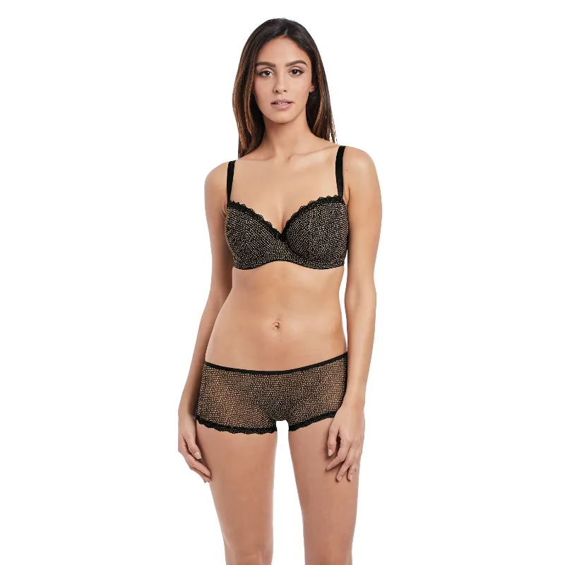 Summer Haze Black Padded Half Cup Bra - Freya