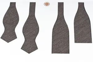 Taupe Boucle Bow Tie