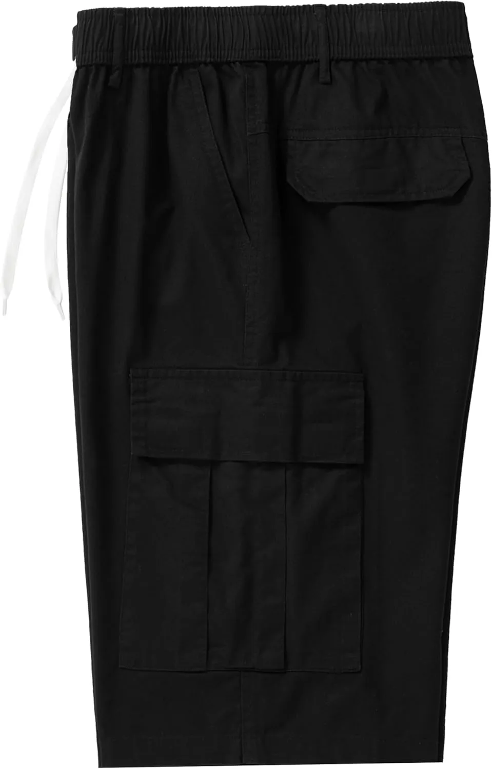 Vcansion Men's Cargo Shorts Casual Cotton Multi-Pockets Elastic Waist Camo Shorts