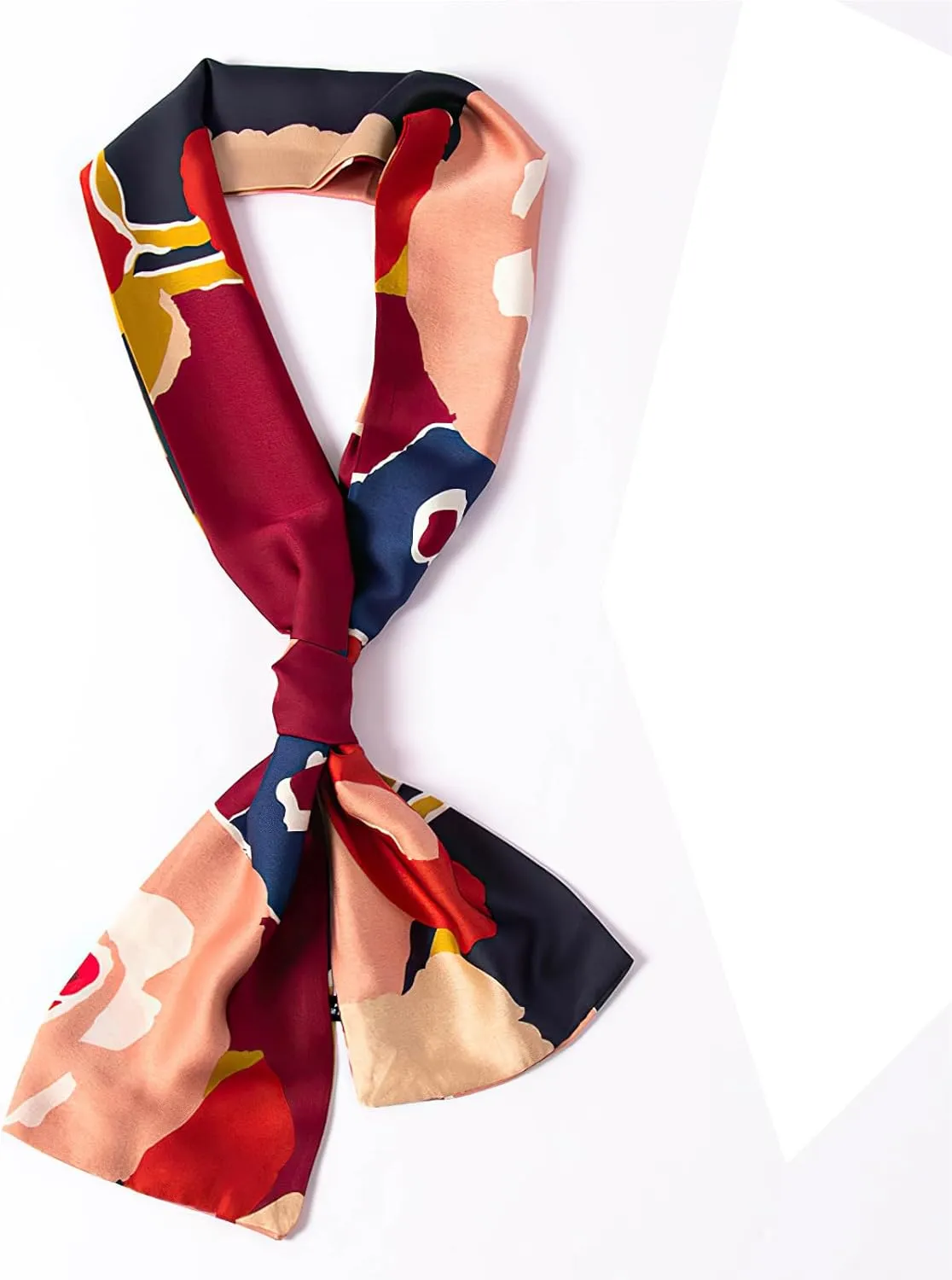vimate Hair Scarf for Women Fashion Satin Silky Feeling Neck Scarf Bag Purse Scarf for Handbag Handle Etc
