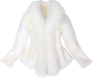 Women's Faux Fur Jacket Shawl Overcoat 2024 Winter Fashion Evening Party Warm Coats Thick Jackets Open Front Cardigan