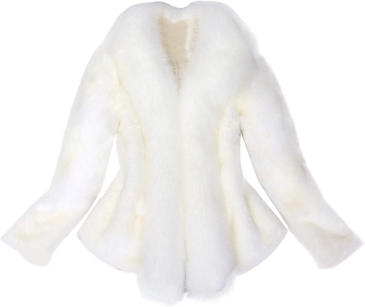 Women's Faux Fur Jacket Shawl Overcoat 2024 Winter Fashion Evening Party Warm Coats Thick Jackets Open Front Cardigan